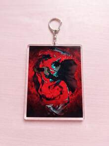 1Pc/6Pcs Kagurabachi Theme Acrylic Keychains, Featuring Classic Battle Poses And Manga Cover Designs, Fashionable Bag Charms, Suitable For Back To School, Gift For Anime Fans, Exquisite Collection, All Seasons - Multicolor - View 10