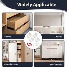 Magnetic Door Catches, L Shape Ultra Thin Cupboard Magnets Adhesive Cabinet Magnets Door Latch For Kitchen Wardrobe Drawer Sliding Door Closure(6/8/14 Pcs) - Door Catches, L Shape - View 6