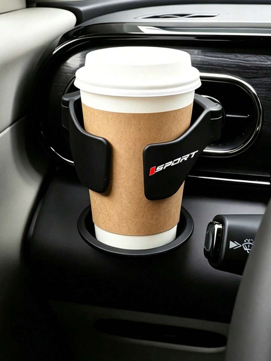 Air Vent Sport Cup Holder With Adjustable ABS Support Rod And Anti-Slip Design, Fits Ashtray, Coffee Cup And Water Bottle, Suitable For Most Car Models
