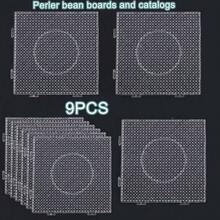 7/9pcs 2.6MM Large Transparent/White Fuse Beads - DIY Craft Supplies - Plastic Material - Perfect For Jewelry Making And Handmade Projects - High-temperature Resistant Transparent Fused Bead Plate - View 1