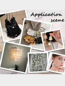20g Large Loose Flat Round Sequins With Holes, Black, Suitable For Sewing Crafts, Jewelry Making, Wedding Bridal Dress Embroidery, Handmade Applique Decoration, Perfect For Christmas And New Year - Multiple Styles - View 7