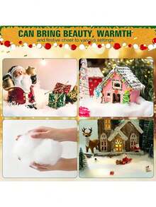 1pc 60 Inch Wide Polyester Quilted Filling, Premium Polyester Fiber Filling For Pillows, Beds, Sofa Cushions, Quilted Products, Cushion Support, Furniture Interior, Durable Polyester Quilted Filling, Christmas Snow Blanket - A - View 5