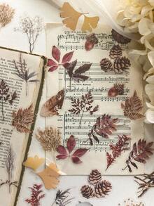 1 Pack 40pcs Vintage Botanical Pattern Dry Branch & Leaf Scrapbooking Decorative PET Sticker Set - DT1676 - View 2