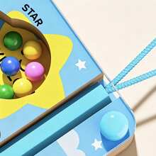 1 Set Christmas Ball Color Sorting Board, Acrylic Protective Children's Color & Animal Cognition Ball Maze, Wooden Early Education Educational Toy - Multicolor - View 4