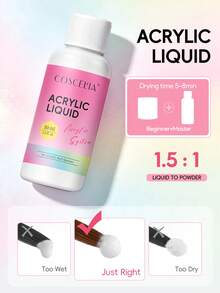 COSCELIA All-In-One Acrylic Nail Kit For Beginners, Nail Extension Starter Set With 30ml Acrylic Liquid 3 Colors 10g Pink White Clear Acrylic Powder, Home DIY Acrylic Nails Manicure - Multicolor - View 8