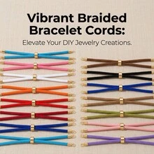 Adjustable Braided Rope Bracelet Slider Connector, DIY Jewelry Making Friendship Bracelet, - Line - View 7