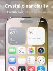 3 Packs [2026 New] 9H Tempered Glass Screen Protector Compatible With Iphone 18 Pro Max/18 Pro/17 Pro Max/17 Pro/16 Pro Max/16 Pro/16 Plus/15 Pro Max/15 Pro/15 Plus/14 Pro Max/14 Pro/14 Plus/13/12/11, 6.9 Inch HD Clear, Full Coverage, Scratch-Resistant, Fingerprint-Resistant, Easy Install - Clear - View 5