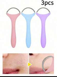 2/1pc Painless Facial Hair Remover, Portable Spring Roller Epilator, Spring-Type Hair Removal Tool, Lightweight Hair Removal Device, Suitable For Men And Women, Stainless Steel Spring Threaded Facial Hair Removal Tool, Body Hair Remover, Facial Razor - Multicolor - View 13