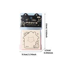 Miniso Wish Note Pad (Mixed Styles), 100‑Sheet Memo Book, Portable Writing Notepad, Smooth Writing Paper, Compact Pocket Notebook, For Daily Journaling, Message Reminder, Office & School Use (1PC Random Delivery) - one-size - View 10