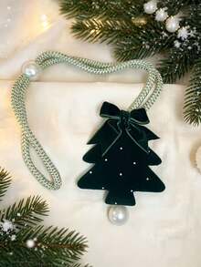 4pcs/Set Christmas Tree Curtain Tie Decoration, DIY Hanging Christmas Tree Curtain Ornament, Suitable For Christmas Tree/Wreath Decoration, Christmas/New Year Party Home Decor Supplies - Multicolor - View 7