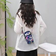 meetself 1pc Women's Mini Cell Phone Crossbody Bag, Lightweight Oxford Cloth Multi Zipper Pocket Purse, Adjustable Strap Small Shoulder Bag For Daily Travel - Multicolor - View 3