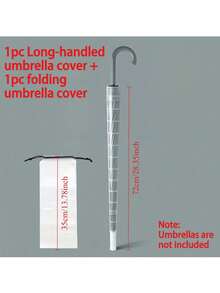 1pc Retractable Waterproof Umbrella Sleeve, Universal Drip-Proof Umbrella Cover, Suitable For Long Handle And Folding Umbrellas, Quickly Store Wet Umbrellas, Also Keeps Car Interior Dry And Clean - Multicolor - View 6