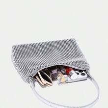 Glamuroso, Elegante & Refinado, Lujo Discreto Bolso de Hombro con Lentejuelas Brillantes para Mujer, Artículos de Boda - Negro3 - Ver 6
