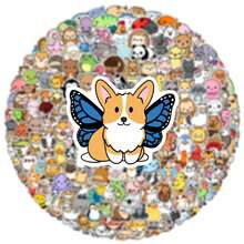 TOOUEE 100-200pcs Cute Kawaii Animals Theme Mini Stickers ,Vinyl Stickers For Water Bottle, Laptop,Phone, Scarpbook, Skateboards, Sticker Packs -Creative Stickers For Party Favors, Christmas Stocking Stuffers,Birthday Decorations - Multicolor - View 7
