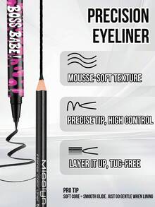 MISSLYN 2Pcs LINER Set, Ultra-Fine, Waterproof, Smudge-Proof, Long-Lasting, One-Stroke Finshed, High-Pigment, Deep Gaze Look, Smooth Texture,Ideal For Girl & Women, Back To School, Commute, Dates, Parties, Halloween,Perfect For Y2K - #Set 1 - View 4