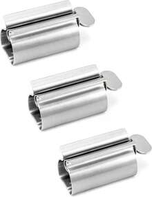 3-pack tubpressar i rostfritt stål, tandkrämspress med ståfunktion, praktiskt badrumsredskap - 3 st - Visa 8
