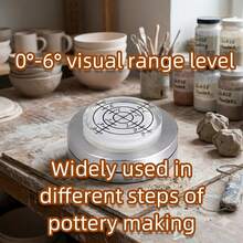 Pottery Throwing And Trimming Rotating Tool With Level, Pottery Decorating Tool, Ceramic Rotating Small Tool, Suitable For Clay - Multicolor - View 4