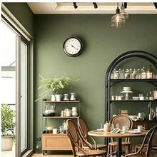 1 Roll Matte PVC Green Wallpaper, Home Decor Sticker, Removable Waterproof Vinyl Peel And Stick Wallpaper, Suitable For Kitchen, Bedroom, Living Room, Countertop, Furniture - Matcha Green - View 6