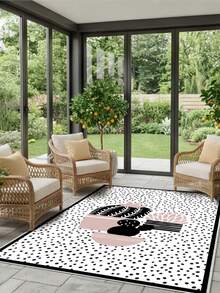 Digitally Printed Non-Slip Washable Runner And Area Rug Living Room Carpet, Modern Design | Modern, Scandinavian, Bohemian And Classic Styles | 100% Polyester - Creamy White - View 5