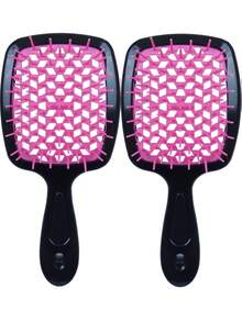 2/1 buah Sisir Jala Berbentuk Bulu untuk Penataan Rambut, Sisir Rambut Plastik untuk Memijat Rambut Kering dan Basah, Sisir Berongga untuk Salon, Alat Penataan Rambut DIY - sisir - View 21
