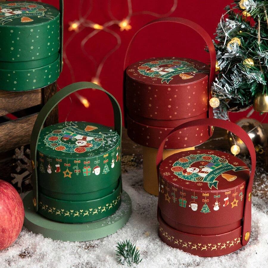 1PC Christmas Apple Gift Box, Christmas Eve Peace Apple Packaging Box, Gift Storage Bag - Multiple Styles - View 1
