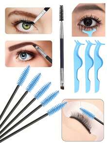 6pcs Eyelash Extension Tool Set, Includes Tweezers, Eyebrow Brush, Eyelash Curler And Eyelash Brush. Eyelash Curler Combination, Meets The Needs Of Multi-Layer Eyelash Extension, False Eyelash Extension And Shaping Tool - Multicolor - View 5