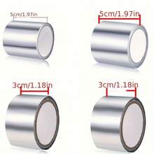 1pc Heavy Duty Aluminum Foil Tape High Temperature Resistant Waterproof Oil Proof Strong Adhesive Tape For Kitchen Stove Pipe Sealing - View 13