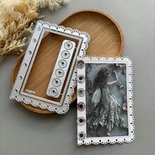 1pc Lace Metal Cutting Die - Suitable For Scrapbooking Embossing, Durable Handmade Craft Tool, DIY Handmade Greeting Cards, Envelopes, Journals And Photo Albums - Loose-leaf - View 5