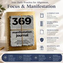Daily Mindfulness Journal & Undated Daily Planner - Personal Organizer Guide For Abundance Routine, With Goal Setting Prompts To Focus Align And Manifest For Attracting Abundance Routine - A5 - View 3