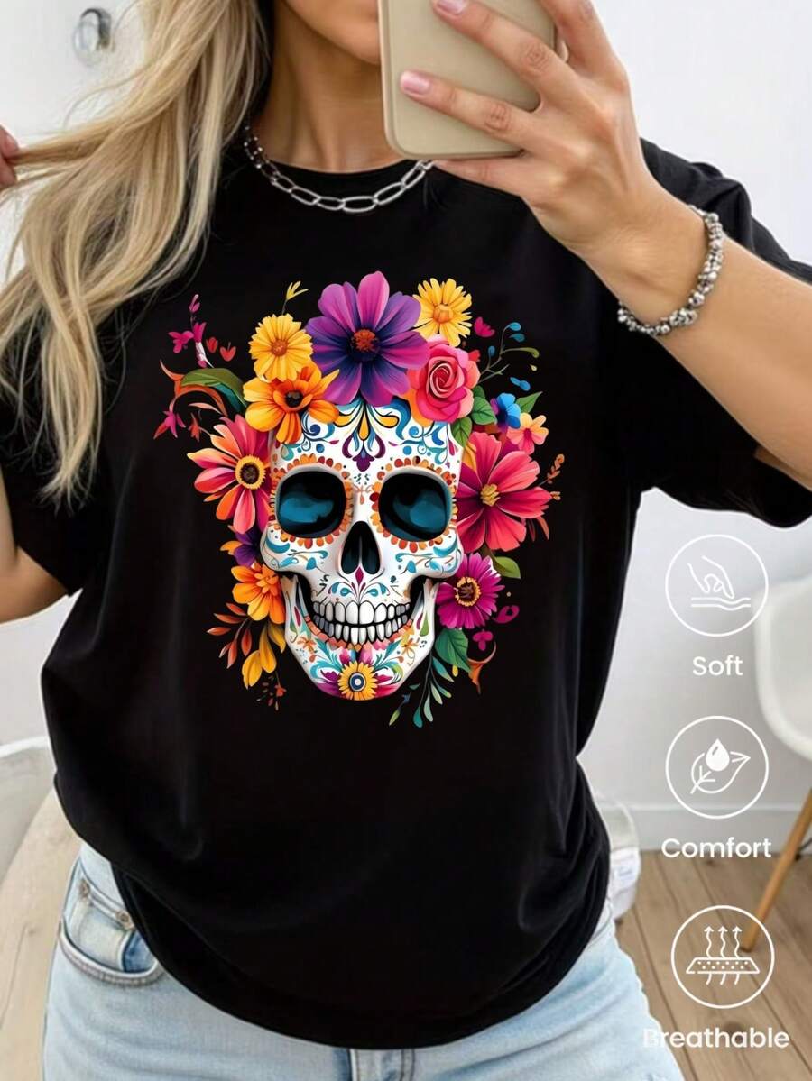 Women T-Shirts - Black - View 1