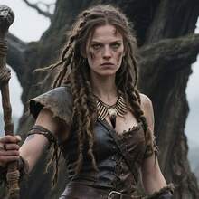 Kalung Tengkorak Gagak Viking, Kalung Gigi Tulang, Cocok untuk Barbar, Pagan, Prajurit, Bajak Laut, Cosplay Halloween, Pasar Fantasi, LARP, Gaya Abad Pertengahan, Aksesori Fantasi Unisex - A - View 2