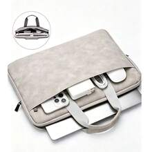 Premium Faux Leather Laptop Sleeve - Durable, Full-Open Design, Fits 13-14 Inch Devices - Ideal For Daily Office Use, Stylish And Fashionable, Essential For Back To School Laptop Bag School Supplies - 13-14Inches - View 13