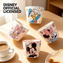 Mug Keramik Minnie Mouse Resmi Disney, Cangkir Kopi 200ML, Cangkir Air dengan Gambar Kartun Lucu, Cangkir Susu Sarapan di Rumah, Cangkir Minum Hadiah untuk Dapur - MultiWarna - View 6