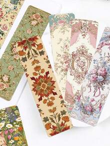 30pcs Secret Garden Bookmarks-Double-Sided, Rounded Corners-Perfect For Book Lovers, Bookmarking, And Holiday Gift Cards; Ideal For Party Favors, Rewards, And Holiday Gifts - View 4