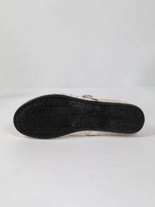 White Mesh Mary Jane Flats, Hollow Out Breathable Buckle Strap Slip-On Shoes For Women - White - View 9