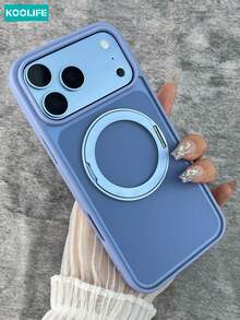 Koolife 1件裝 Apple 17Pro 360°旋轉磁吸手機殼 2.5mm背板 PC+TPU材質 精準孔位保護 親膚磨砂防滑防汗 鏡頭加高保護 適用於iPhone18pro/18pro Max/17ProMax/Apple 17/Apple 17Pro/Apple 17Air 適用於iPhone13/13pro/13promax/14/14pro/14promax/15/15plus/15pro/15promax/16/16plus/16pro/16promax/16e - 遠峰藍 - 查看 9