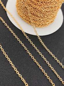 100cm/10yd DIY O-Shaped Cross Chain Jewelry Making Chain - Multicolor - View 6