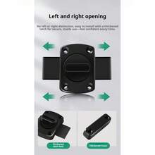 Zinc Alloy Door Lock Latch, 1/2/4 Pcs Rotating Door Bolt For Sliding & Swinging Doors, Water Resistant Security Latch For Bedroom, Bathroom, Cabinet And Home Use - Multi-color - View 3