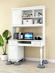 Adjustable Length Stainless Steel Appliance Moving Rack With Wheels, Locking Safety Brake Device, Base Support, Quiet Home Foot Pads, Suitable For Heavy Furniture Moving. Bottom Equipped With Rubber Anti-Slip Pads, Easily Move Wardrobes, Refrigerators, Washing Machines, Dryers And Other Heavy Appliances. - Multicolor - View 6
