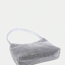 Glamuroso, Elegante & Refinado, Lujo Discreto Bolso de Hombro con Lentejuelas Brillantes para Mujer, Artículos de Boda - Negro3 - Ver 4