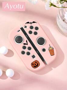 Ayotu Pumpkin & Bat & Ghost Theme Switch Protective Case, Compatible With New Switch 2 (2025)/Switch NS/Switch OLED, Can Be Used On Dock Without Removing Protective Case, Universal Game Controller Protective Cover, Switch Game Accessories, Anti-Drop Anti-Scratch, Halloween Theme & Birthday Gift. - View 21