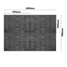 Wall Mounted Tool Peg Board Set Garage Storage Bins Workshop Rack Shed Organizer - 25B-wIN-uK-68-gJ - View 7