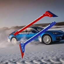 Car Ice And Snow Scraper - Car Accessories - Christmas - Christmas Gift - Car - Winter Windshield And Window Snow Scraper - Water Scraper - Multi-Color - Suitable For Sedans, Trucks, SUVs, RVs And Other Vehicles - Random Styles - View 8