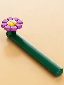 1pc Green Floral Decorative Book Stand, Plastic Foldable Adjustable Reading Holder, Portable Book Support Rack, Suitable For Desk Study, Bedroom, Home Daily Learning Use - Multicolor - View 13