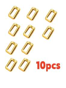10/20/30pcs UV Electroplated Large Square Chain Clasp 25*21MM Box Packaging Luxury DIY Open Chain Clasp - Gold - View 9