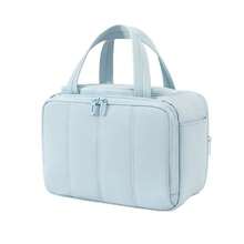 1pc Large Capacity Cosmetic Bag, Portable Handheld Storage Bag, Dry & Wet Separation Travel Bag, Compartment Storage Toiletry Bag, Can Be Hung On Luggage - Multicolor - View 9