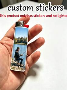 Custom Lighter Packaging Stickers, Can Print Personal Photos, Personalized Lighter Pocket Stickers, Lighter Advertising Decoration, Promotional Gifts, Can Print Logo And Slogan (Lighter Not Included) - Multicolor - View 6