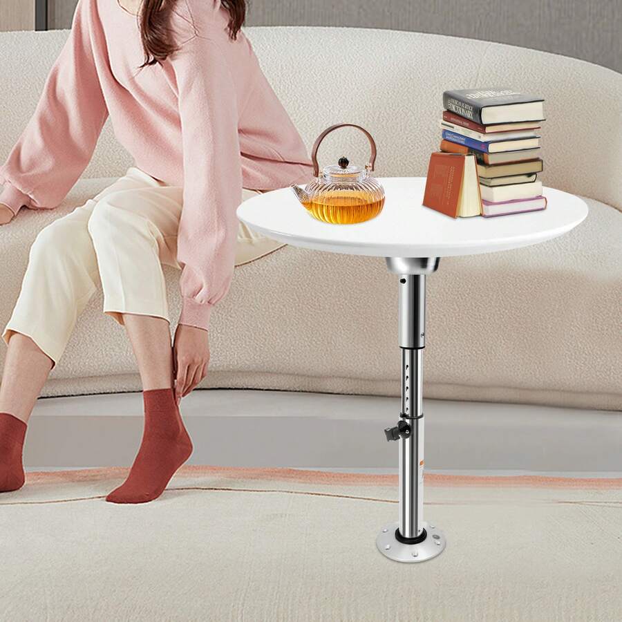 HYYKJ-US Adjustable Table Pedestal With Lift Column, Telescopic Table Base Stand For RV Caravan Boat, Max Height 72cm - Default - View 1