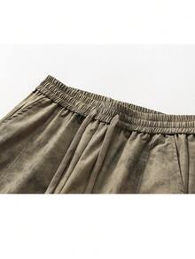 NBCT Outdoor Hiking Cargo Pants With Patch Pockets, Drawstring Waist, Cuffed Hem, Versatile Functional Sports Long Pants For Women, Camping Hiking Pants - Khaki - View 4