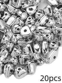 10/20/30pcs Multiple Asymmetrical DIY Jewelry Making Spacers, Suitable For Bracelet, Anklet, Necklace Making - Spacer Beads - View 10